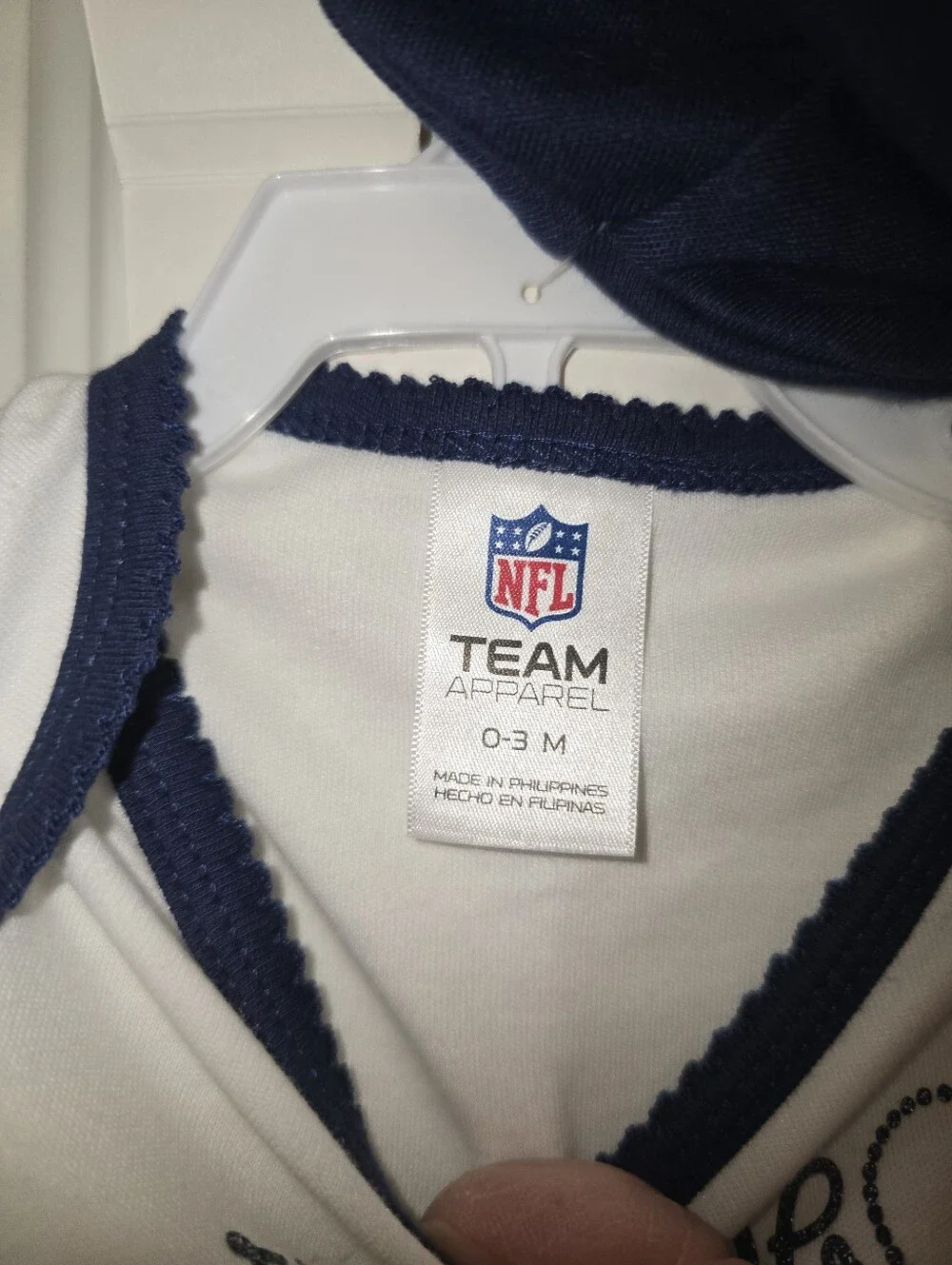 NFL Bronco Team Apparel: New Baby Girl 3 Piece Set (top, pants & hat)